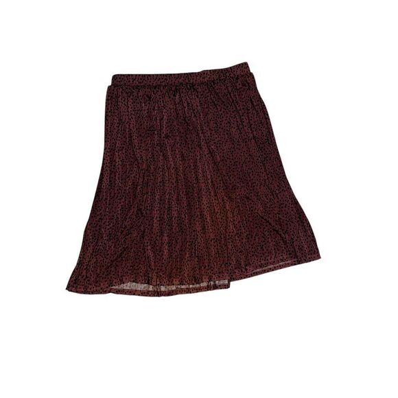 NEW WITH TAGS ELOQUII Elements Pleated Skirt Maxi Skirt Womens BROWN AND BLACK P - Picture 3 of 7